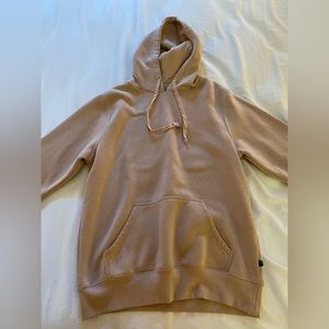 Dusty Pink Pullover Fleece Hoodie